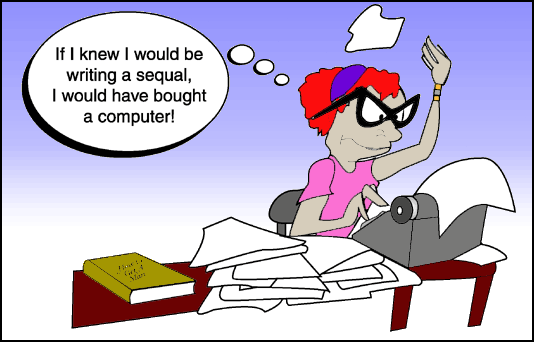 The act of writing